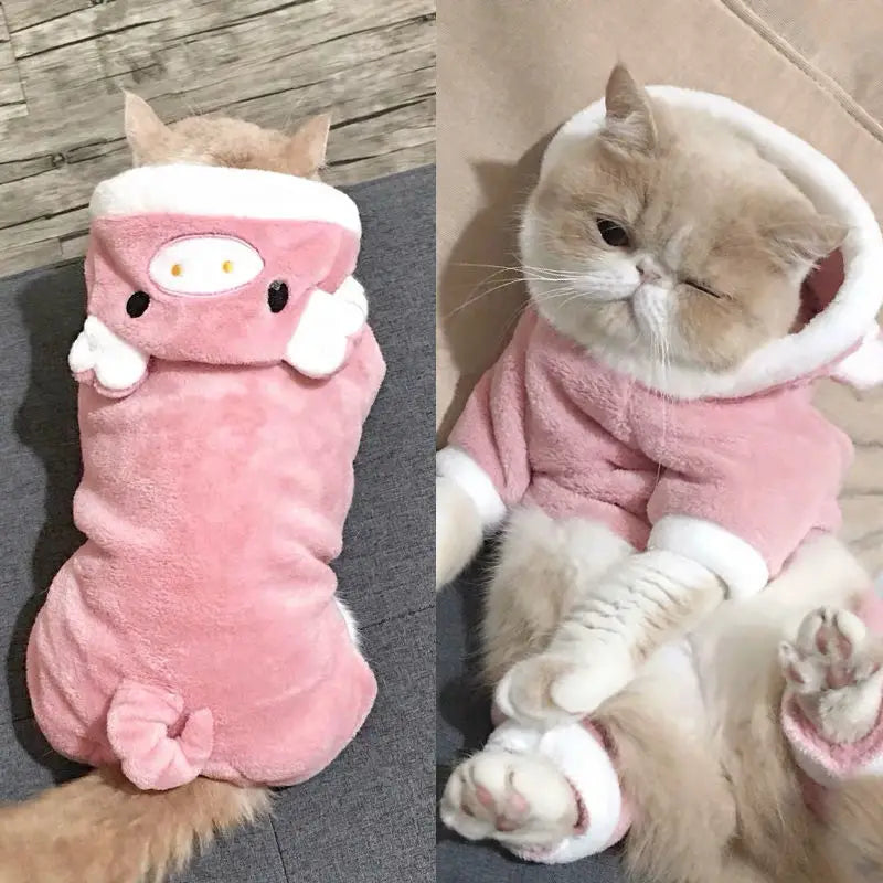 Pet Dog Clothes Fleece Jumpsuit For Small Dogs And Puppies