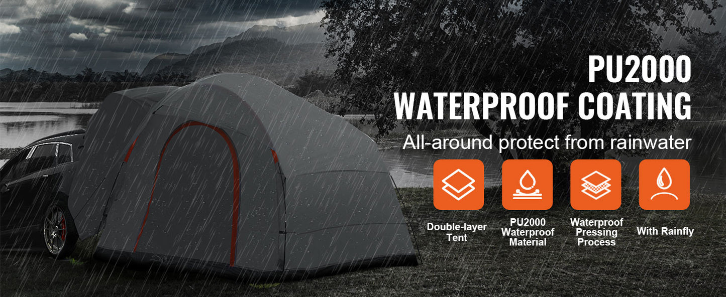 SucceBuy SUV Camping Tent With Double Layer Rainproof Design