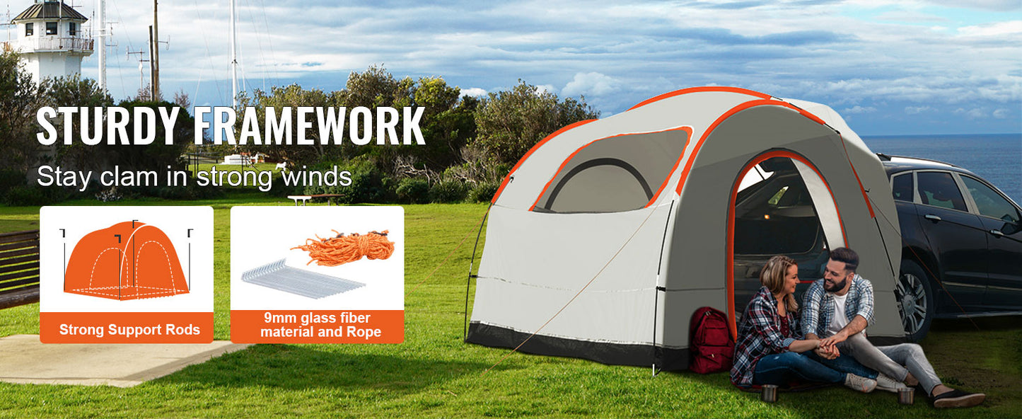 SucceBuy SUV Camping Tent With Double Layer Rainproof Design